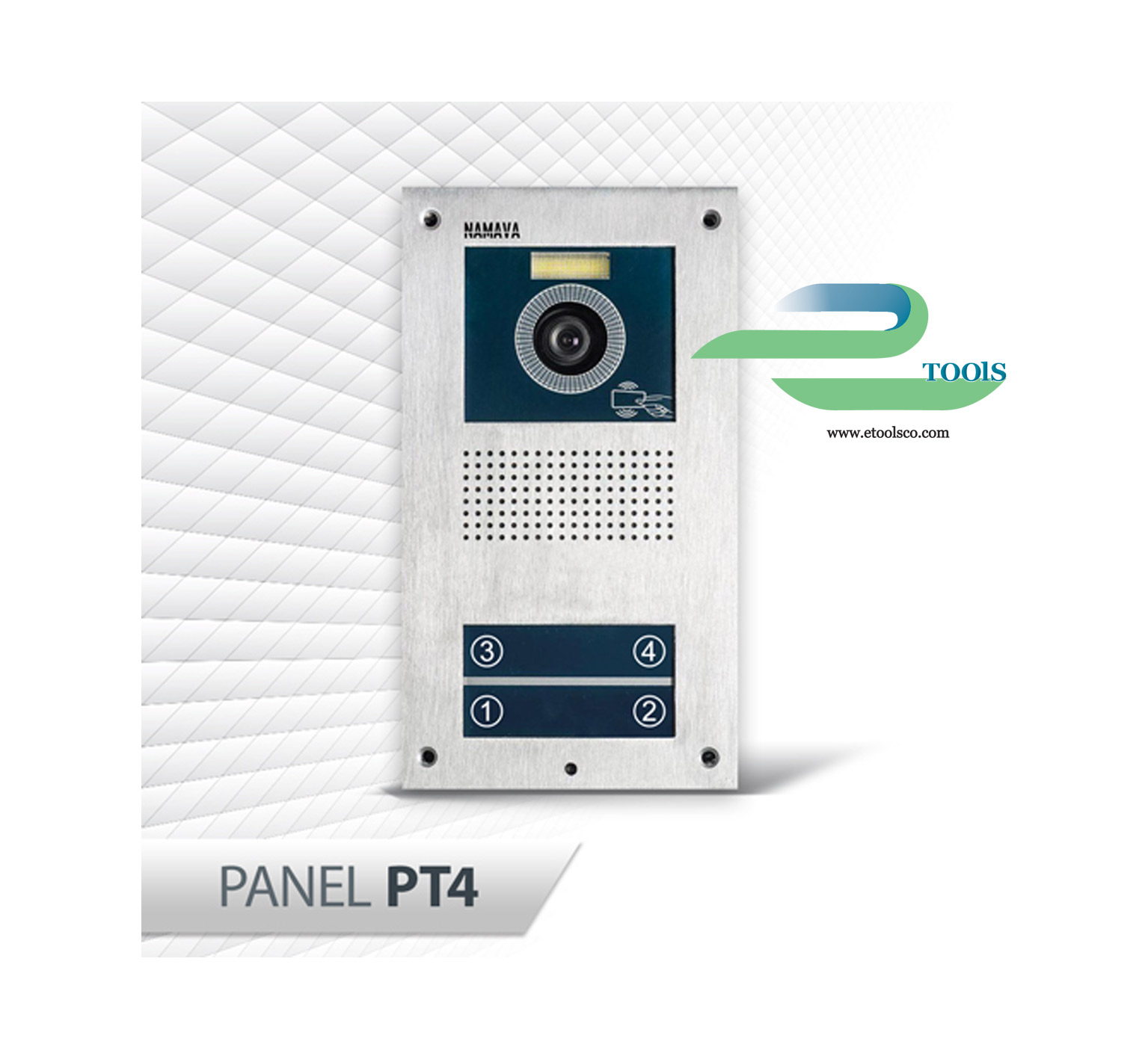 پنل 4 واحدی لمسی آیفون تصویری نماوا PT4